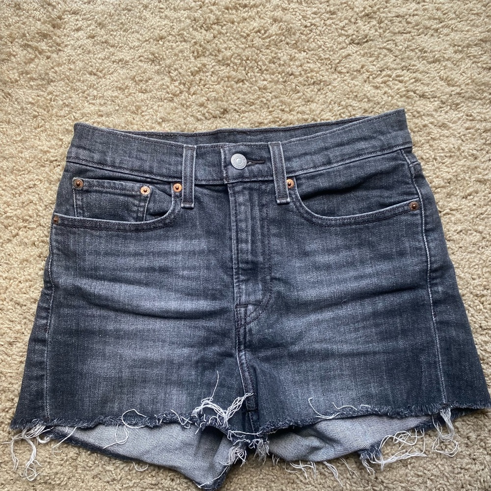 Black Levi Jean Shorts